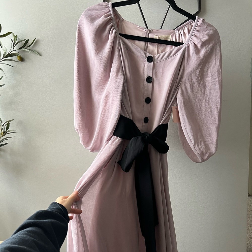 Rachel parcell blush midi dress